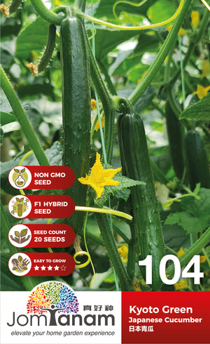F1 Japanese Cucumber Kyoto Green - CityFarm Malaysia - The Urban Farming Expert