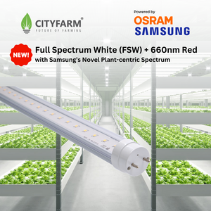 4 Feet CityFarm Full Spectrum + 660nm Red LED T8 Horticulture Growlight - Pin Connection