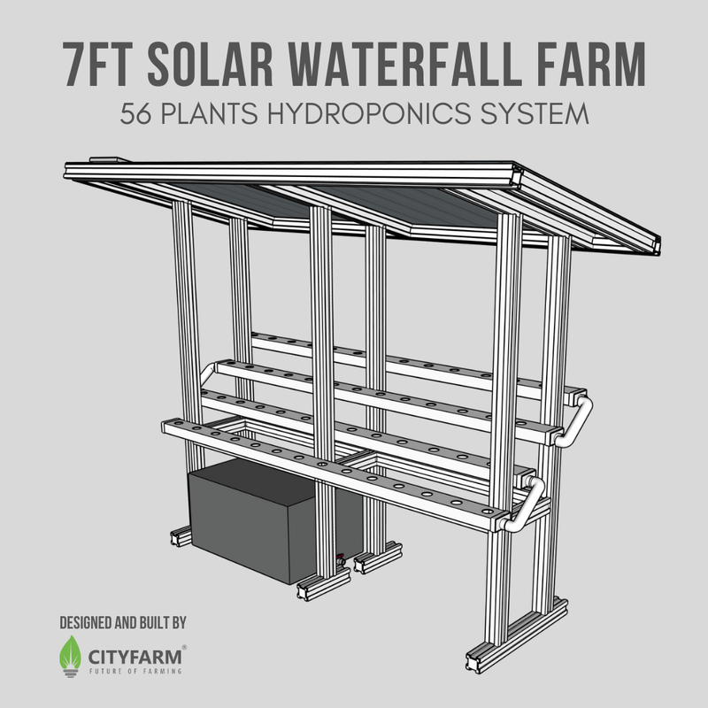 CityFarm 4-Tier 7ft waterfall Farm with Solar Kit 2026