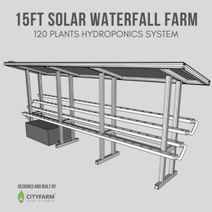 CityFarm 4-Tier 15ft Waterfall Farm with Solar Kit 2026 - CityFarm Malaysia - The Urban Farming Expert