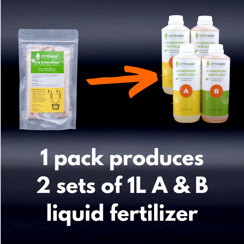 Hydroponics A & B Liquid Fertilizer for Leafy Greens