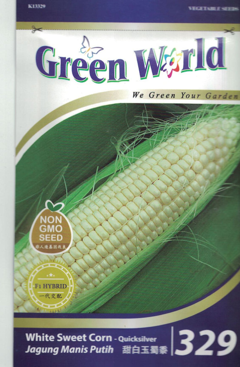 F1 White Sweet Corn - Quicksilver - CityFarm