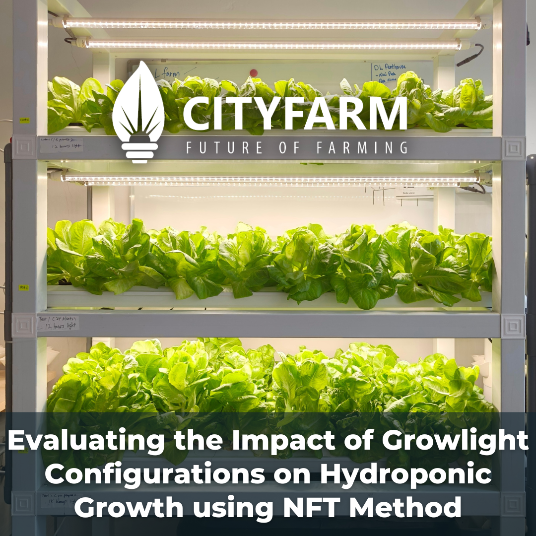 Evaluating the Impact of Growlight Configurations on Hydroponic Growth using NFT Method