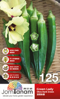 F1 Okra Dark Green Green Lady - CityFarm Malaysia - The Urban Farming Expert