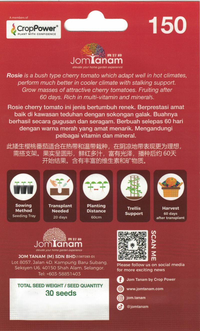 Rosie Tomato- Bush JT- 150