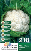 F1 Cauliflower White Milano 218 - CityFarm Malaysia - The Urban Farming Expert
