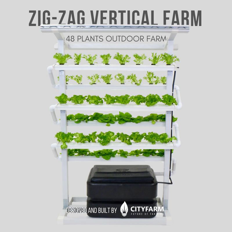 Outdoor Zig-Zag Vertical Farm