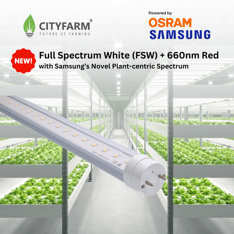 4 Feet CityFarm Full Spectrum + 660nm Red LED T8 Horticulture Growlight  - Pin Connection