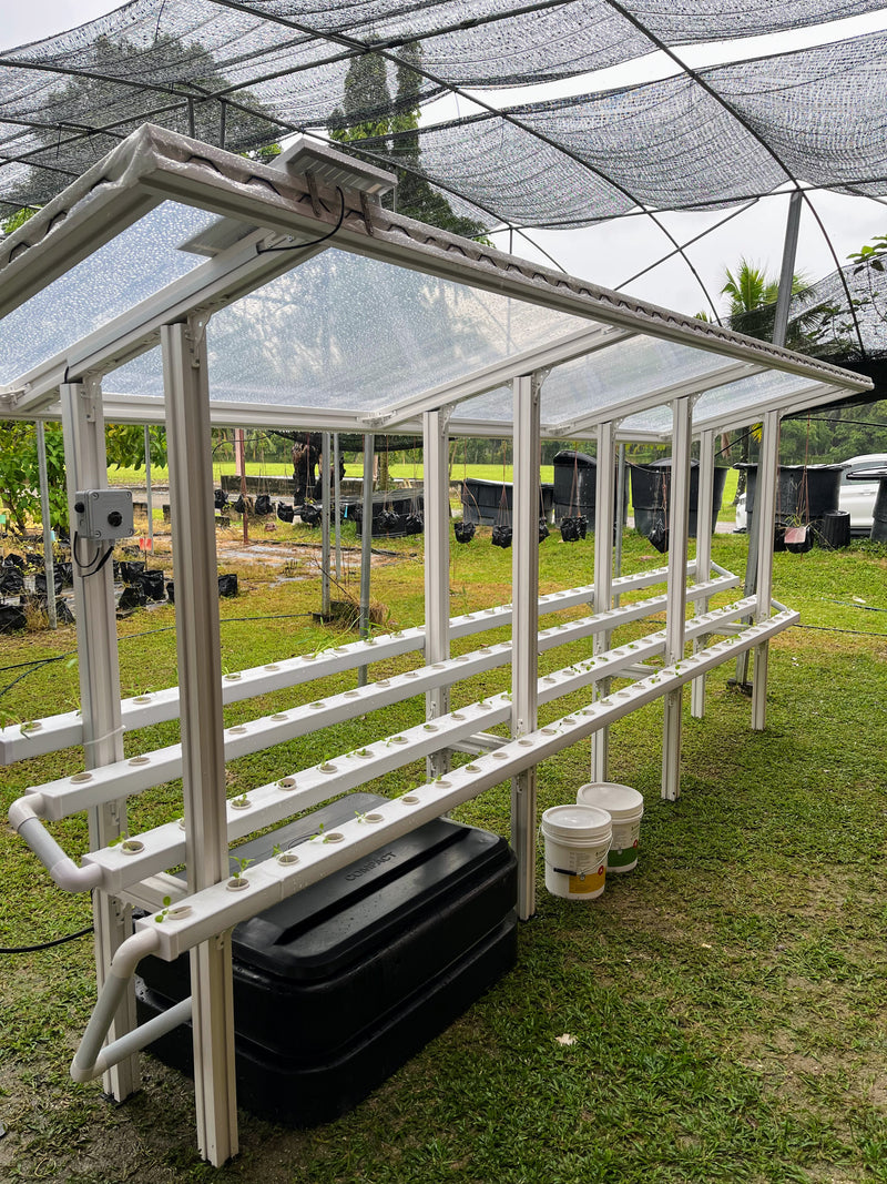 CityFarm 4-Tier Waterfall Home Garden XL (15ft NFT Channel) Outdoor Urban Farm