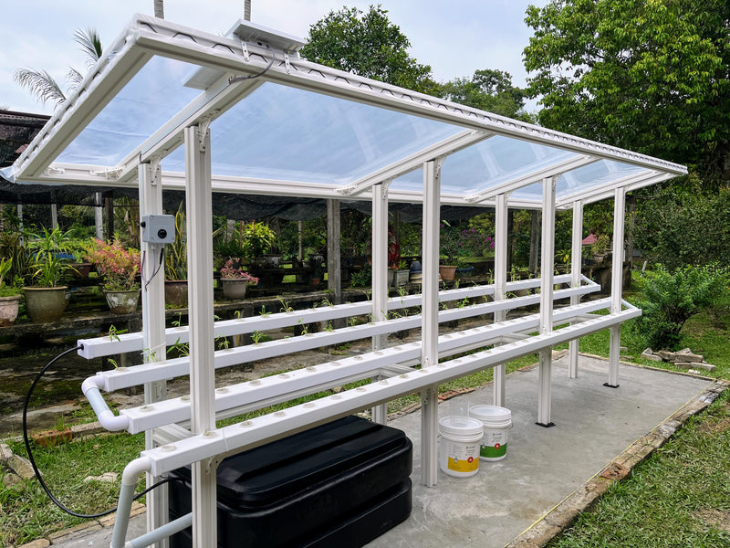 CityFarm 4-Tier Waterfall Home Garden XL (15ft NFT Channel) Outdoor Urban Farm