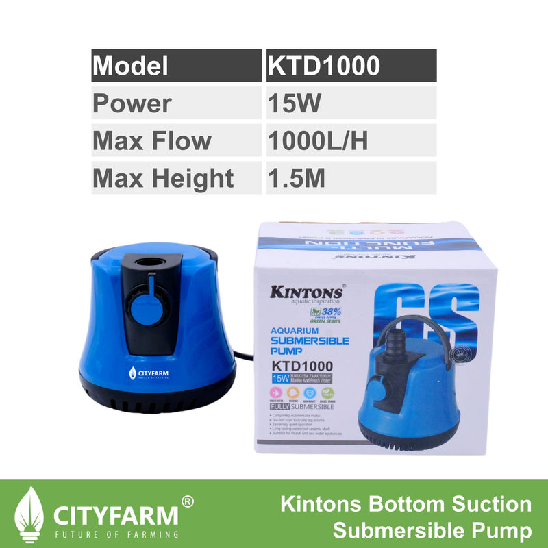 Kintons Bottom Suction Submersible Pump Adjustable Flow Rate