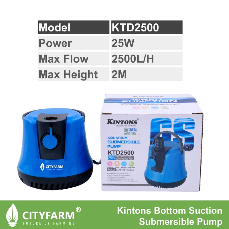 Kintons Bottom Suction Submersible Pump Adjustable Flow Rate