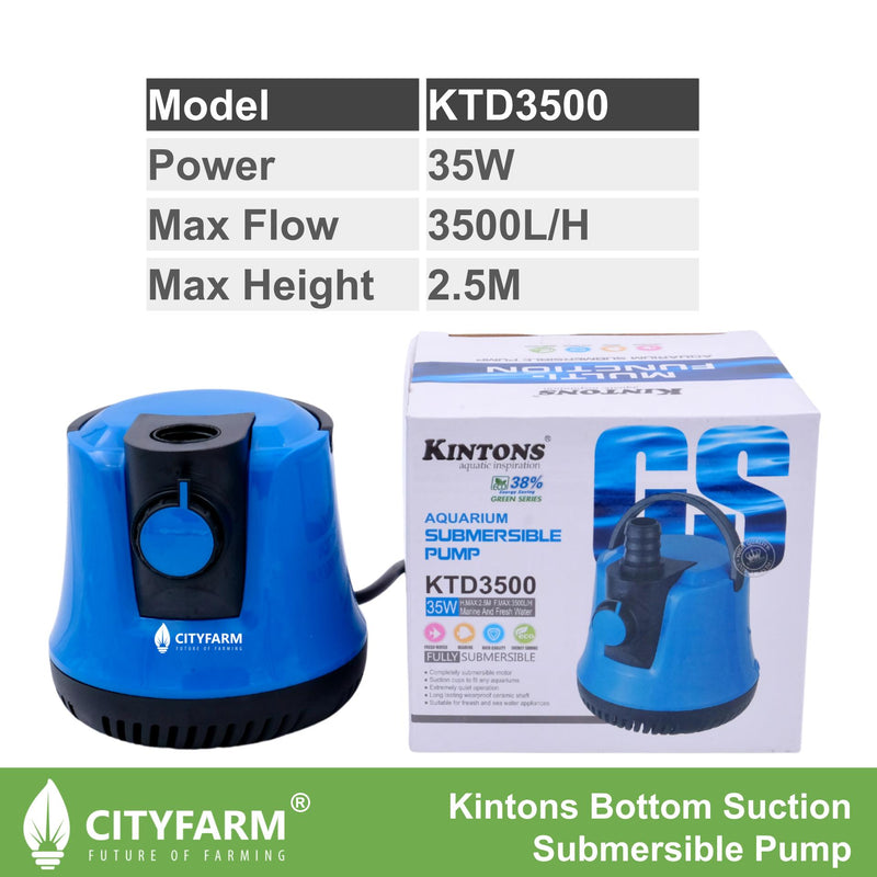 Kintons Bottom Suction Submersible Pump Adjustable Flow Rate