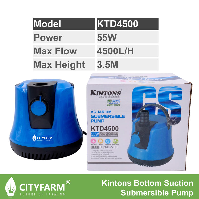 Kintons Bottom Suction Submersible Pump Adjustable Flow Rate