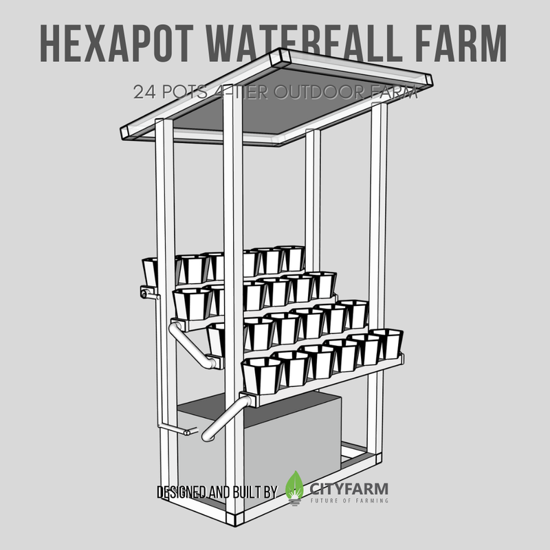 HexaPot Waterfall Farm