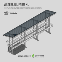 CityFarm 4-Tier 15ft Waterfall Farm with Solar Kit 2026 - CityFarm Malaysia - The Urban Farming Expert