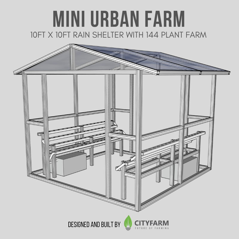 Mini Rain Shelter House For Urban Farming