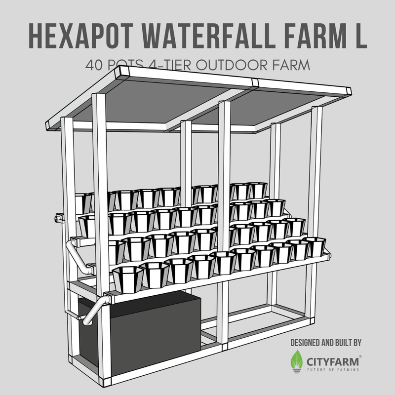 HexaPot Waterfall Farm L
