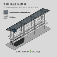 CityFarm 4-Tier 15ft Waterfall Farm with Solar Kit 2026 - CityFarm Malaysia - The Urban Farming Expert