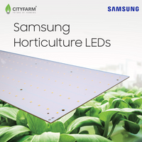 50cm x 23.5cm CityFarm Horticulture Full Spectrum LED Panel Growlight - Panel & Driver Only