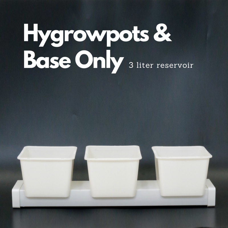 Hygrowpot Triple Kit - Beginner Self Watering Hydroponics Kit