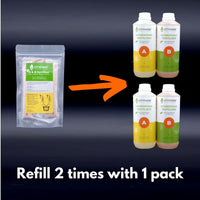 1 Liter Refill Pack Hydroponic A & B Fertilizer For Leafy Greens (Pack of 2 sets) - CityFarm Malaysia - The Urban Farming Expert