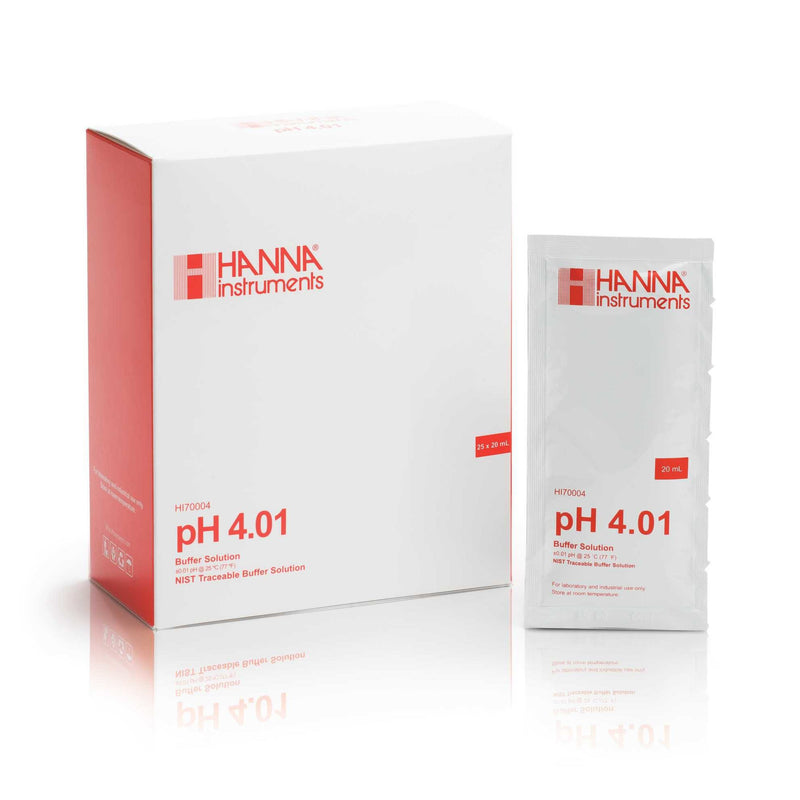 Hanna Instruments pH 4.01 Buffer (20 mL sachet) HI70004