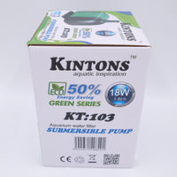 Kintons 103 Pump 18Watt 2M 1800L/H - CityFarm