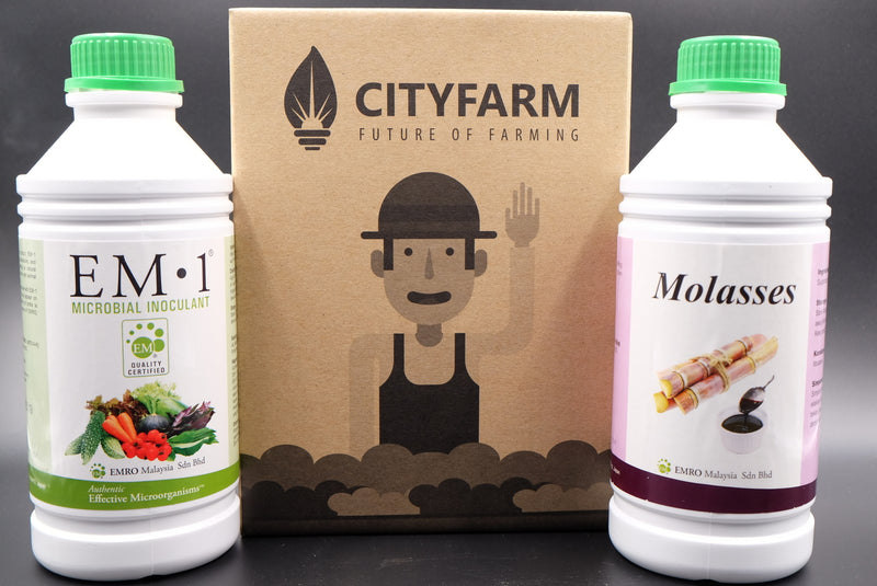 EM-1 Microbial Inoculant + Molasses (EMAS Kit) - CityFarm