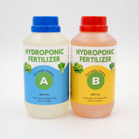 Hydroponics A & B Liquid Fertilizer for Leafy Greens 500mL