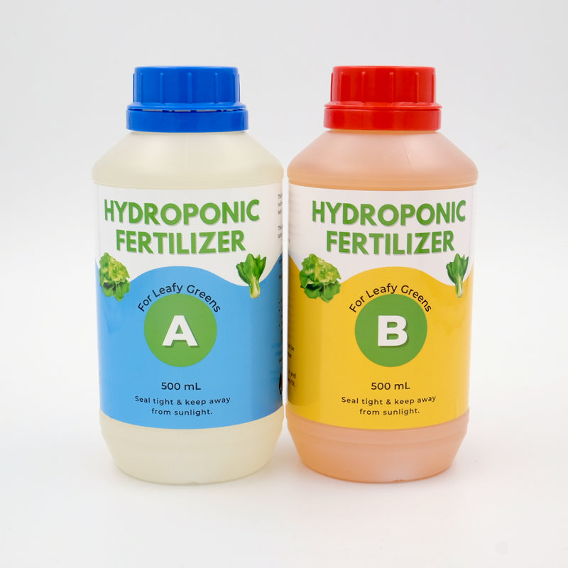 Hydroponics A & B Liquid Fertilizer for Leafy Greens 500mL