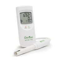 Hanna Instruments GroLine Hydroponics Waterproof pH / EC / TDS / Temp. Portable Meter HI9814 - CityFarm