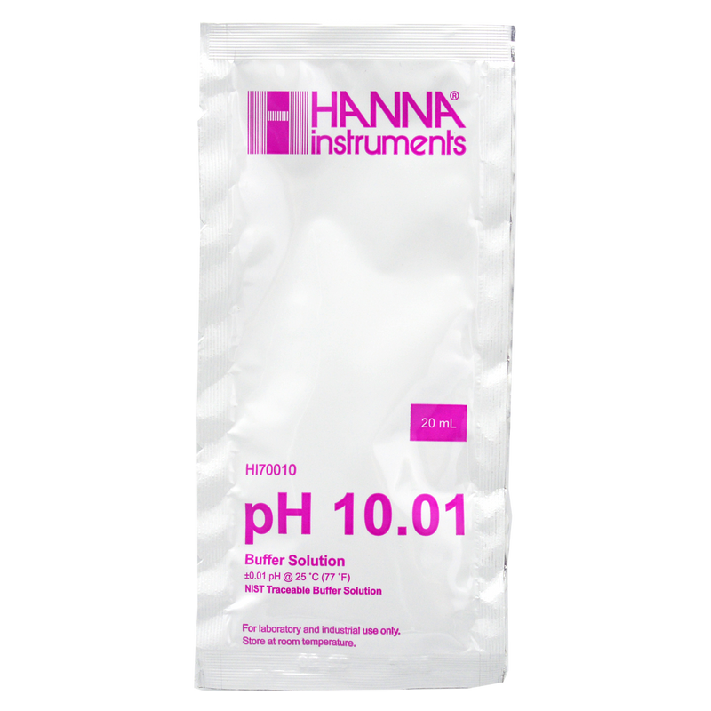 Hanna Instruments pH 10.01 Buffer (20 mL Sachet) HI70010P