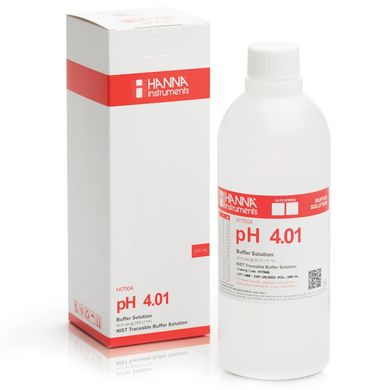 Hanna Instruments pH 4.01 Calibration Solution 1 Liter HI7004